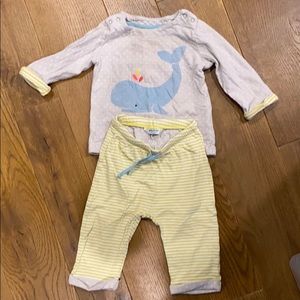 6-12m Boden lounge set with whale
